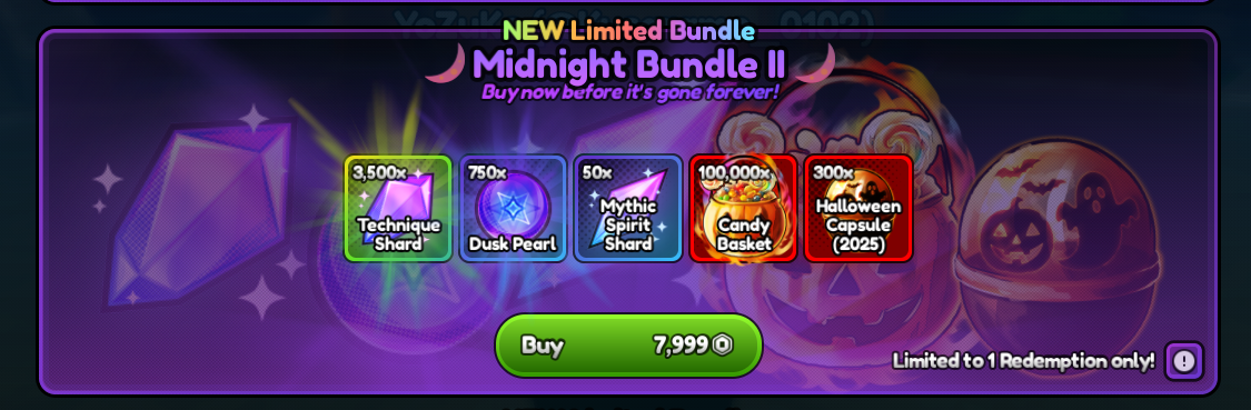 ( Giảm Giá ) Midnight Bundle 2 ( 750 Pear, 3500 rr )